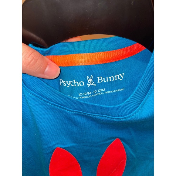 Kids Psycho Bunny Blue Graphic TShirt. Youth Medium‎ (10-12) - Picture 4 of 6